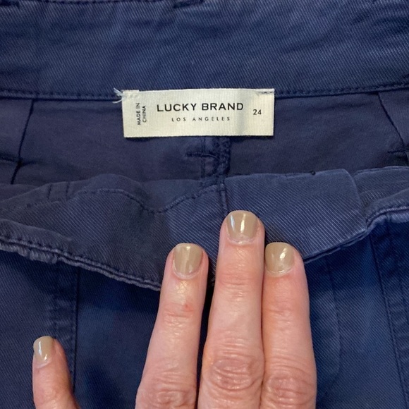 Lucky Brand button-fly utility pant in navy, size 24, NWT - Picture 5 of 10